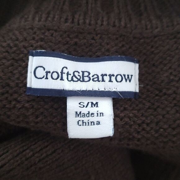 Croft & Barrow draped cardigan poncho button front Sz S/M - Picture 5 of 5